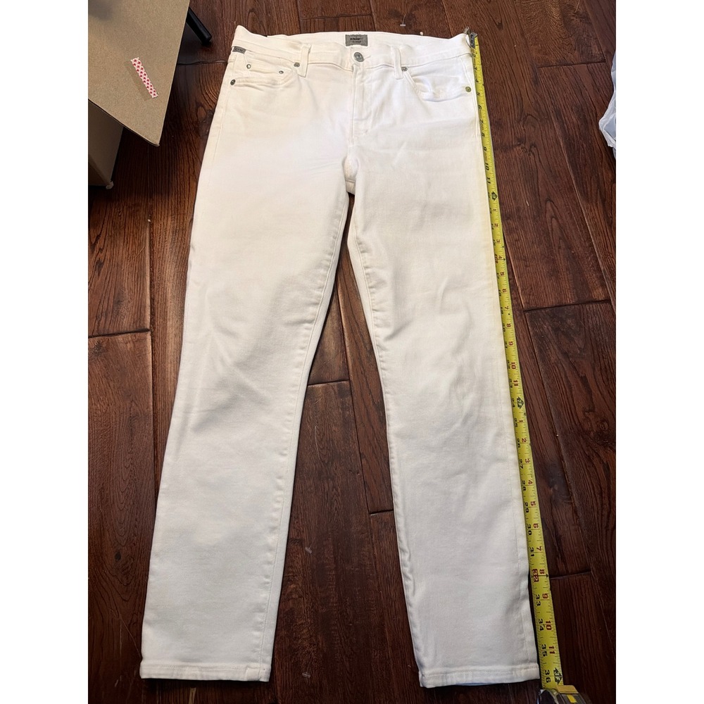 Citizens of Humanity Rocket Crop High Rise Skinny Jeans White Size 30